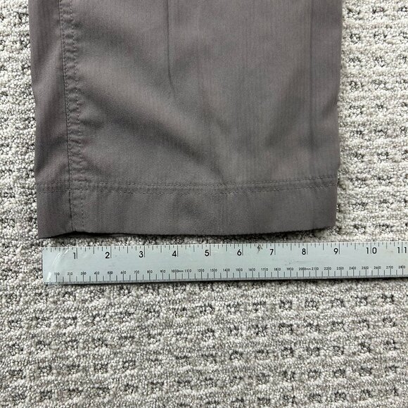 Koi Scrub Pants Women Size XL Regular Slim Fit Brown Stripes Casual Uniform - Picture 13 of 13
